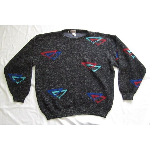Vtg Collection International UGLY Pullover Sweater Sz XL (Made in Itay) MS23 - Picture 1 of 8